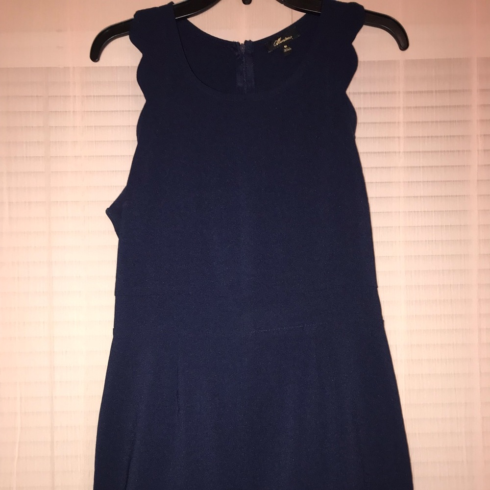 Perfect Navy Scalloped Romper